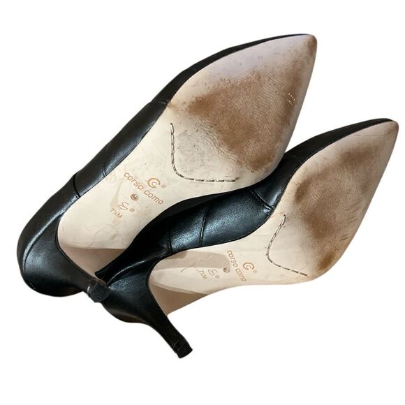 Corso Como Cocktail 6pm Soft leather Black Heel Size 7.5 - Picture 8 of 8